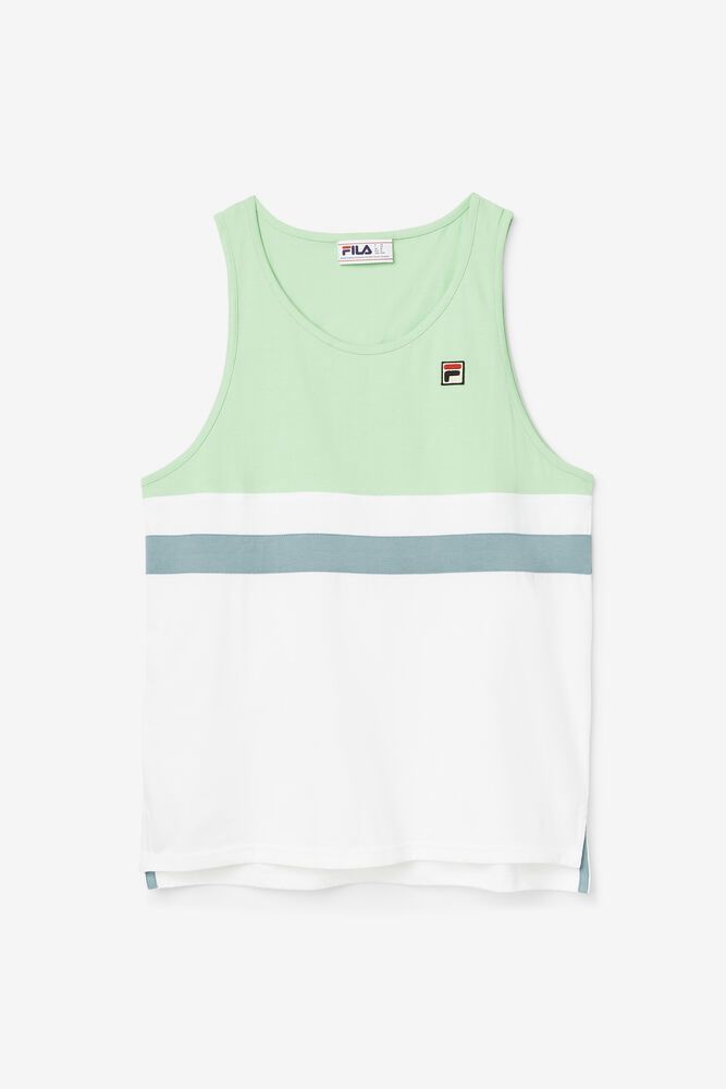 Fila T Skjorte Herre Hvite Stoke Tank 307925-FAP